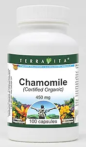 Camomille (biologique certifié) - 450 mg (100 gélules, ZIN: 517605)