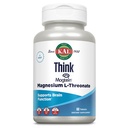 KAL Think Magnésium L-Thréonate 2000 mg , apprentissage, santé cérébrale et soutien de la fonction mémoire w/Magtein , sans gluten et non-OGM 60 comprimés