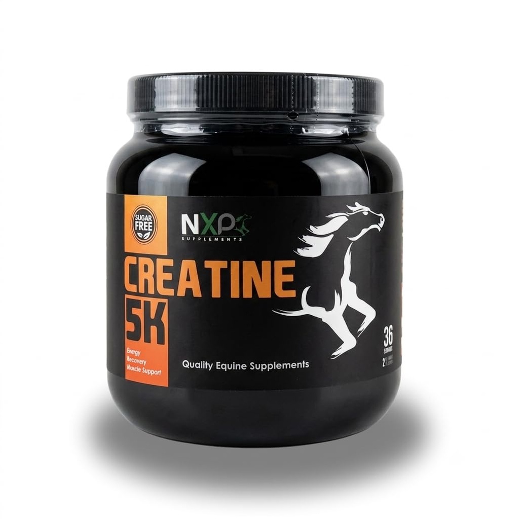 Creatine 5K - Energy Muscle Support Recovery Power Strength Endurance Suppléments d'endurance pour chevaux 2 lb (36 portions)