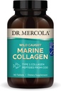 Dr. Mercola Wild Caught Marine Collagen, 30 Servings (90 Tablets), Type I Collagen Peptides, Dietary Supplement, Promotes Youthful Appearance, Non-GMO, MSC Certified