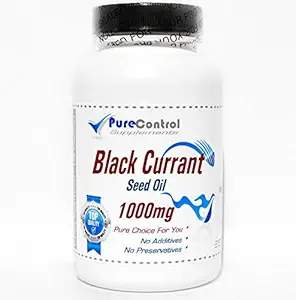 Huile de graines de Currant Noir 1000mg // 180 Capsules // Pure // par Suppléments PureControl