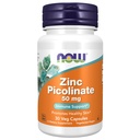 MAINTENANT Aliments suppléments, Picolinate de zinc 50 mg, soutient les fonctions enzymatiques*, support immunitaire*, 30 gélules