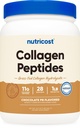 Poudre de peptides de collagène de Nutricost (arôme de beurre d'arachides de chocolat) 1 LB - Hydrolysat de collagène d'herbe, sans gluten