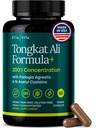 Potent Longjack - Tongkat Ali & Fadogia Agrestis Supplément pour les hommes et les femmes Énergie, T Support, Lean Muscle Growth & Recovery, Hormonal Balance, Pré-travail avec Vegan NAC foie Detox & Cleanse