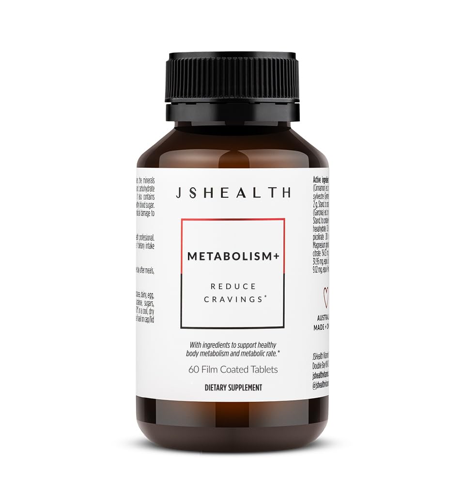 JSHealth Vitamines, Formule de métabolisme+, Soutien en énergie naturelle saine, Supplément d'entretien du métabolisme (60 capsules)