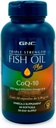 GNC Triple Strength Fish Oil Plus CoQ10 Omega 3 Supplément, 1000mg EPA et DHA, 100mg CoQ10, Santé du coeur et circulatoire, Plus peau, articulaire, cerveau et oeil, revêtu pour contrôler Burps de poisson, 30 portions