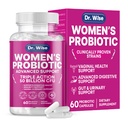 Femmes Probiotique 50 Million UFC – Soutient la digestion, le dégel, l'odorat vaginal et l'équilibre du pH – Santé urinaire et de l'intestin – Souches cliniquement étudiées – Non-OGM, 60 Capsules
