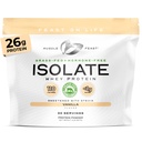 Muscle Feast Grass-Fed Whey Protein Isolate, All Natural Hormone Free Pasture Raised, Whey Isolate Protein Powder for Men and Women, Clean, Gluten-Free, Delicious Isolate Protein - Vanilla, 2lb