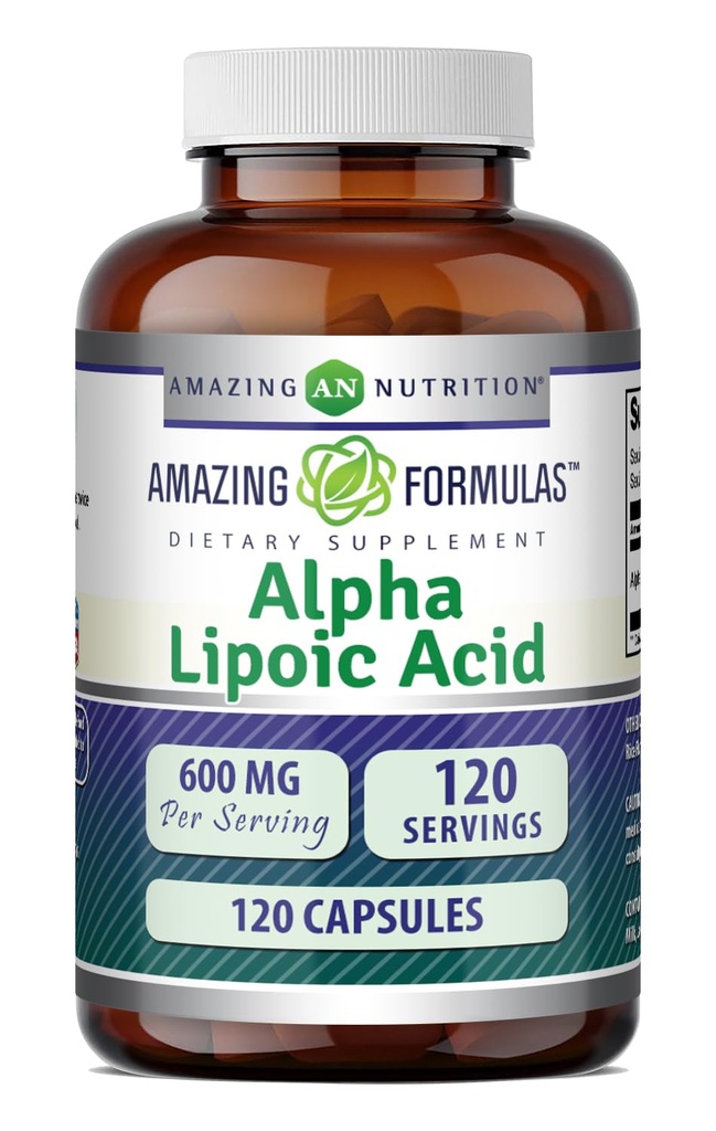 Formules étonnantes Alpha Lipoïque Acid, 600 Mg par supplément de service.