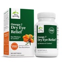 Terry naturellement Omega-7 Sec Eye Relief - Supplément santé des yeux avec l'huile de Buckthorn de mer - Supplément alimentaire pour aider le Sec Eye Relief - 60 Softgels