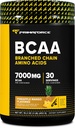 Primaforce BCAA poudre (Pineapple Mango) (30 portions) - 7000MG 2:1 BCAA, boisson de récupération après l'entraînement avec acides aminés et sel réel pour les hommes et les femmes