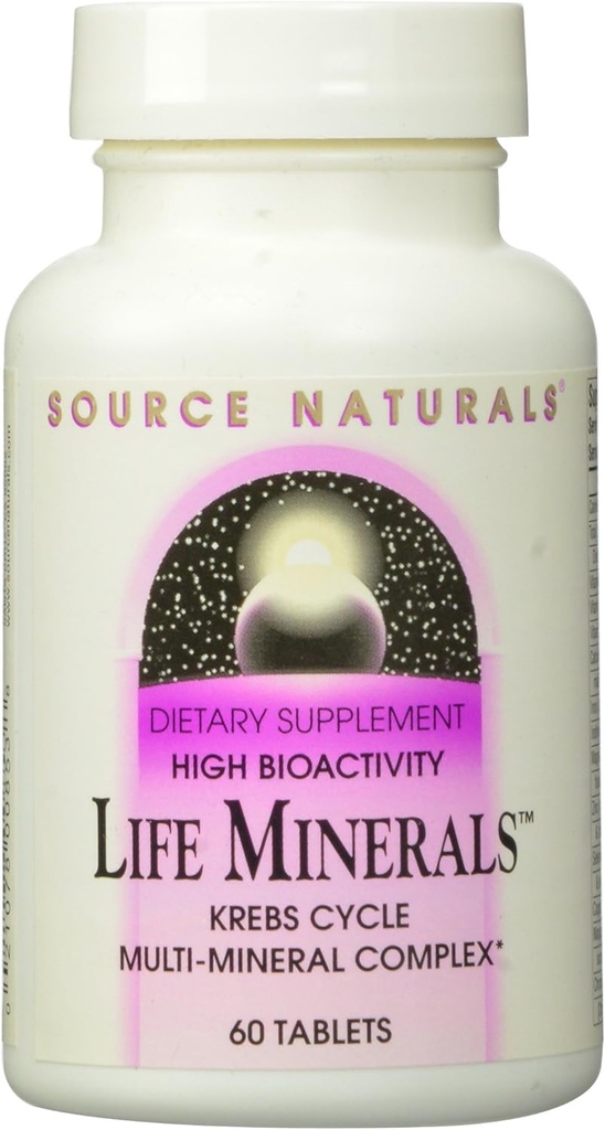 Source Naturals Life Minerals, Krebs Cycle Multi-Mineral Complex,60 comprimés