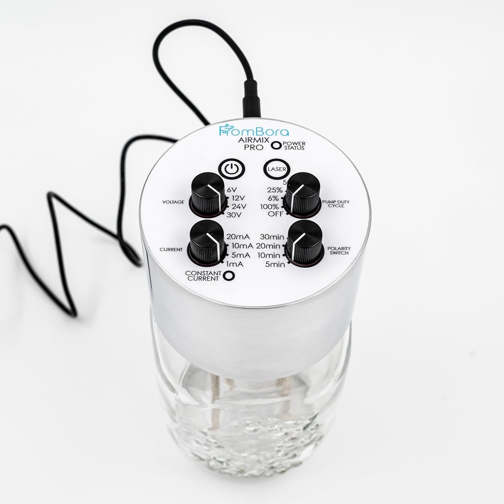 Kit générateur d'argent colloïdal AirMixPRO – ensemble de 7 pièces avec plaques d'argent pur, compteur TDS, ioniseur d'eau, sac de voyage (paquet de 1)