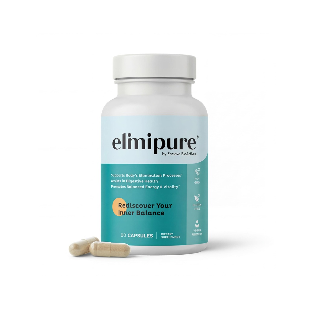 Elimipure Gut Cleanse & Restore Supplement: Natural & Effective Detox Cleanse Capsules | Fortify Your Microbiome | Effortless Morning Stools | Restore Your Gut from the Inside Out