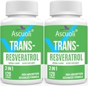 Pureté trans-résvératrol sublinguale 99%, Supplément de formule avancée 3-en-1 pour Boost NAD+, Immune & Energy Support, Anti-Age, Santé de la peau et Antioxydant, 240 Lozenge (240 jours d'approvisionnement)