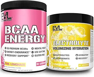 Évlution Ultimate Repleining Hydratation Powder Stack Nutrition Electrolytes Powder Plus Branché Chaîne Amino Acides Poudre - Pré et post entraînement Recovery Bundle mélange avec 6 électrolytes clés