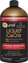 Qunol Liquid CoQ10 100mg, Absorption supérieure Forme de supplément naturel de Coenzyme Q10, Antioxydant pour la santé cardiaque, Aromatisé à l'ananas orange, 60 portions, 20.3 oz bouteille