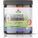 Animaux de compagnie de Strawfield Super Chews pour chats - Lysine, Probiotiques, Omega 3 Huile de poisson (Huile de saumon), Catnip - Soutient Immune, Gut, Skin & Joint Health - 120 Hickory Bacon Saumon & Foie Aromatisés