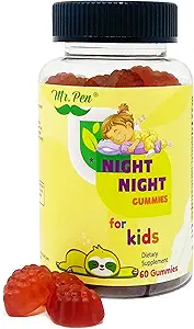 Gommies Melatonin pour les enfants 60 Gommies $ 2 mois Fournitures $ Passion Fruit Flavor $ Supplément de sommeil naturel pour les enfants $ 4+ ans, Gommies Melatonin enfants, Supplément pour un sommeil plus rapide et plus long