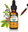 Herb Pharm Organic Kids Herbal Hug: Support du système nerveux avec Crânecap, Passionflower, Mullein & Graines d'avoine.