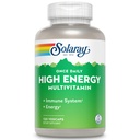 SOLARAY Multivitamine à haute énergie, pas de fer, 1 jour, formule de libération chronométrée, aliments entiers et base d'herbe 120 VegCaps