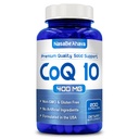 CoQ10 400mg Capsules de Coenzyme Vegan Friendly Q10 400mg par Servant de supplément d'ubiquinone à absorption facile pour le coeur de peau et le soutien énergétique.