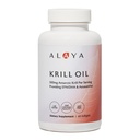 Alaya Naturals - Huile de krill antarctique 500mg Supplément avec Phospholipides, EPA/DHA Omega 3 et Astaxanthin - Non-OGM - Huile de krill testée PCB - 60 Softgels