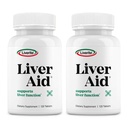 Aide hépatique LIVERITE 2-Pack 120 comprimés (total 240ct) soutient la fonction hépatique saine, l'énergie physique et la vitalité.