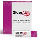 SiderAL Vitamines prénatales pour les femmes. Supplément de fer prouvé cliniquement pour les femmes avec acide folique, vitamine C, D, B6, et B12.
