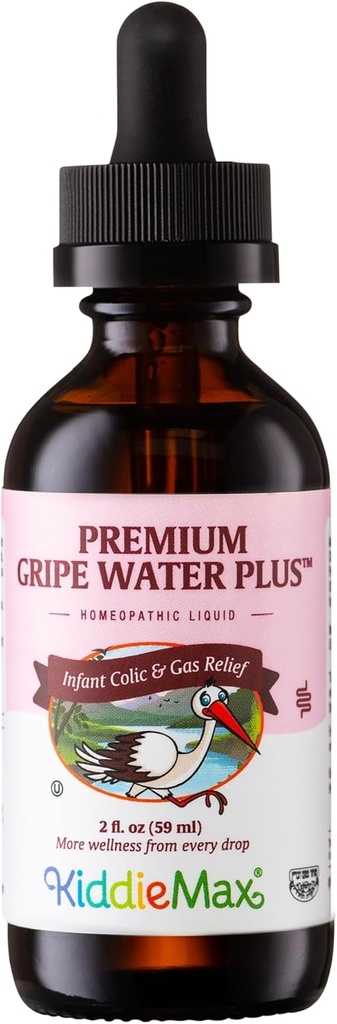 Maxi Water Gripe pour bébés – Des gouttes d'essence homéopathiques homéopathiques et calmantes pour bébés pour nouveau-nés – Camomille naturelle, gingembre, menthe poivrée et eau pour bébé en fenouil pour Hiccups (2 fl oz)