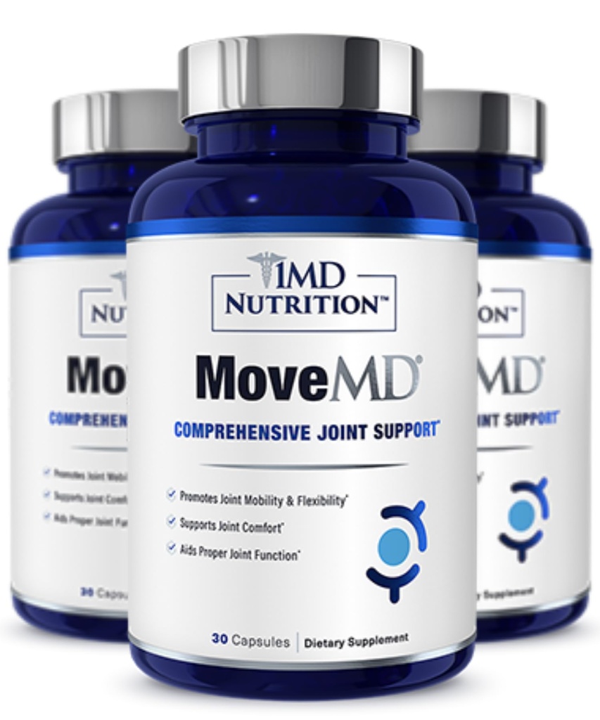 1MD Nutrition MoveMD - Supplément santé mixte - Formule médicale avec collagène, astaxanthine et plus