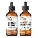 Teinture de lion sauvage et biologique 4 fl oz & dinde Teinture de queue 4 fl oz