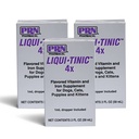 PRN Pharmacal Liqui-Tinic 4X - Fer et vitamines Supplément nutritionnel oral pour animaux de compagnie- Supplément aromatisé avec fer et B-complex vitamines pour soutenir le bien-être - 2 fl oz (3 pack)