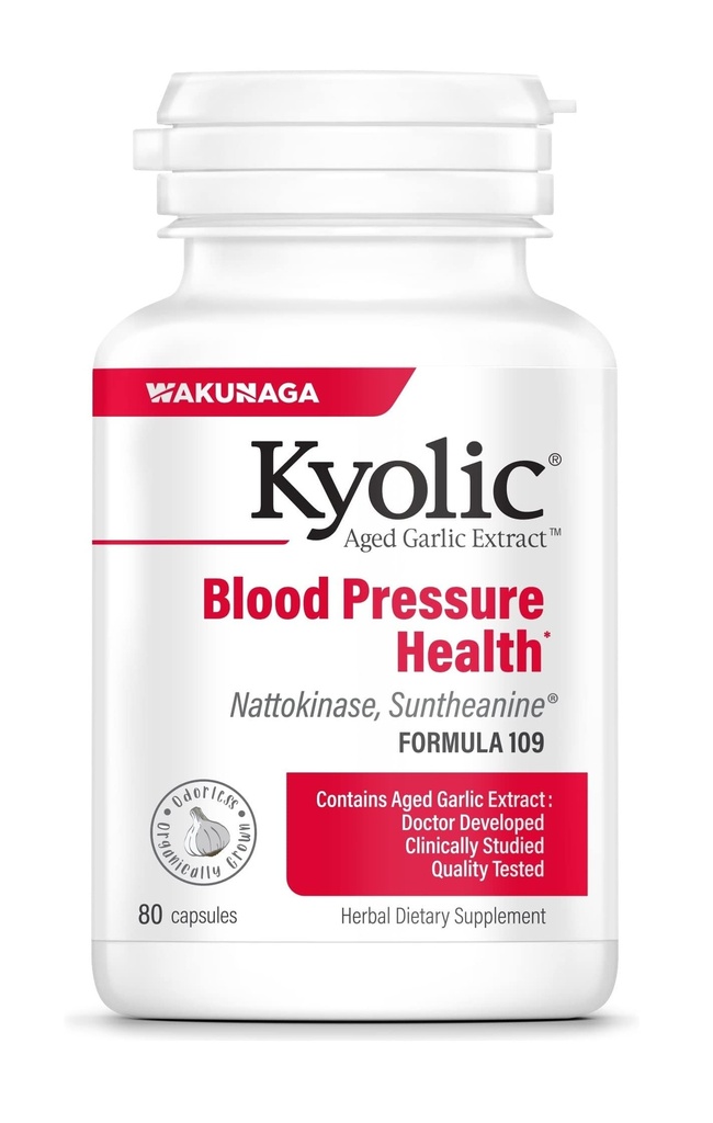 Extrait d'ail kyolique vieilli Formule 109, Santé de la pression artérielle