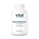 Nutrients vitaux Multi-Nutrients sans fer ni iode.Gluten, lait et sans soja 180 capsules