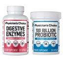 CHOIX du médecin 100 milliards + Enzyme digestif 60ct Bundle - Advanced Gut Health Support