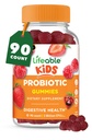Enfants Probiotiques Gummies de 2 milliards CFU de Grande Dégustation Enfants Probiotique Gummies de Gut Santé, Soutien Digestionnel et Soutien Immune de 90 Gummies Probiotiques pour enfants et tout-petits