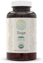 HerbEra Sage USDA Organic 120 Capsules (Salvia officinalis) Feuille séchée (120 Capsules)