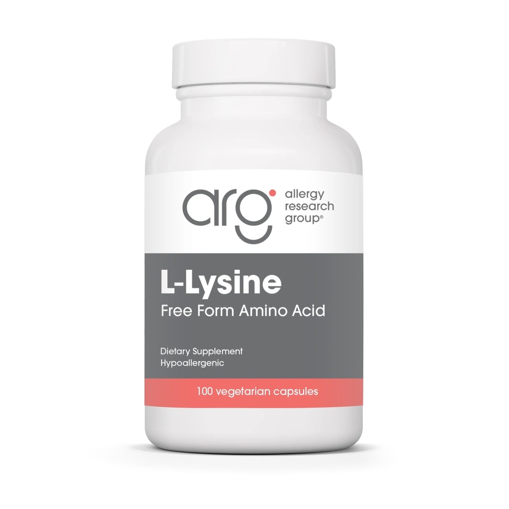 Nutricologie L-Lysine - Soutien immunitaire, L-Lysine HCI, Acid Amino de forme libre, Supplément de 500mg, Capsules pures, organiques, végétariennes - 100 Nombre