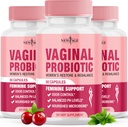 NOUVEAUX Probiotiques vaginaux AGE pour les femmes avec prébiotiques, extrait de canneberge, et un mélange probiotique Lactobacillus, soutient l'équilibre du pH sain, contrôle de l'odeur, flore vaginale - 180 capsules