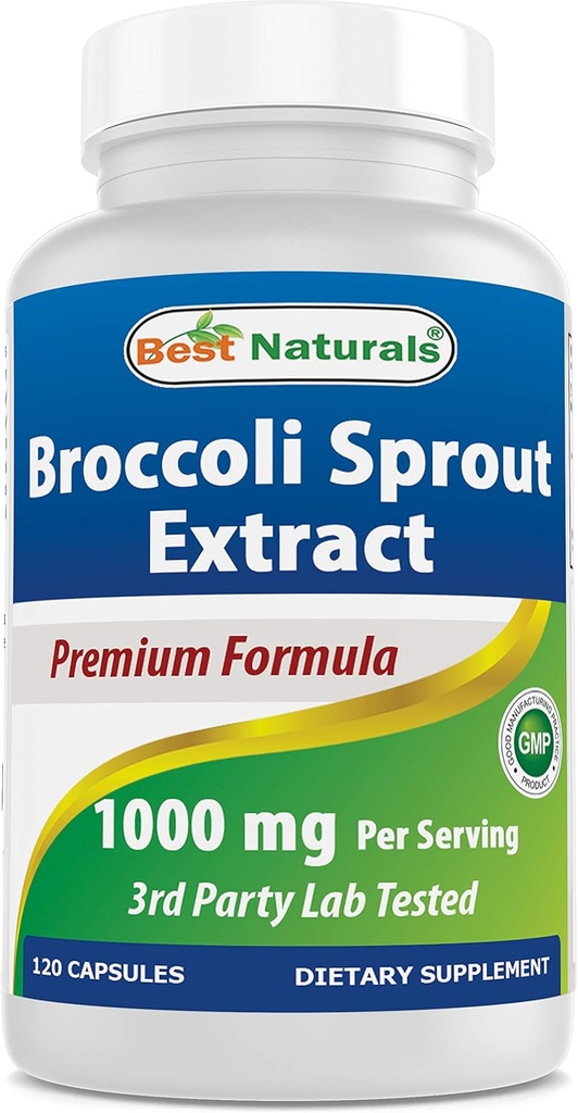 Meilleur extrait naturel de germes de brocoli, 1000 mg, 120 Nombre