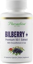 Herbes paradisiaques Bilberry avec suppléments Goji & Chrysanthemum, Super Potent, Ultra Pure, Non-OGM, Sans gluten, Vegan, 60 Capsules végétariennes