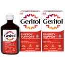 Geritol supplément de vitamine liquide et de fer, soutien énergétique, contient des vitamines B à haute puissance et du fer, goût agréable, facile à avaler, pas d'édulcorants artificiels, non-OGM, 12 Oz, 2 pack