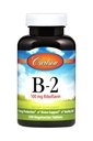 Carlson - B-2, 100 mg Riboflavine, production d'énergie, soutien de la vision et peau saine, 250 comprimés végétariens
