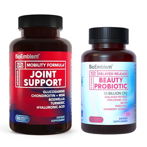 Probiotiques de beauté BioEmblem pour les femmes et soutien conjoint
