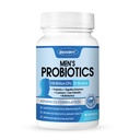 ZEBORA Probiotiques pour hommes 100 Million CFU - Probiotiques pour la santé digestive, Supplément probiotique pour hommes, Prébiotiques et enzymes, pour la santé de la prostate avec Saw Palmetto