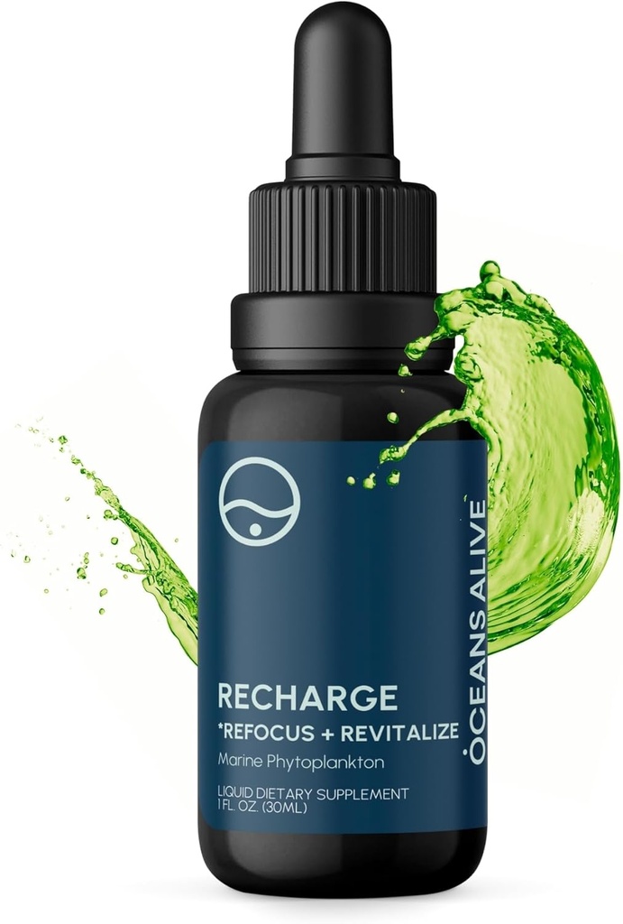 Activation Oceans Alive | 1 fl oz (30 ml) | Marine Phytoplankton Supplement | Chlorophyll & Mineral-Rich Formula for Energy & Focus | Natural Antioxidant Drops
