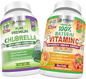 Chlorella et 100% Vitamine C naturelle - Bundle