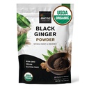 INCAS 100% USDA Poudre de gingembre noir thaï biologique pour les hommes 2.65 Ounce de Thaïlande Non OGM Verified Herbal Supplement for Natural Energy & Endurance