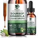 (2 Pack) Sourop Graviola Extrait de feuille goutte liquide plus mousse de mer botanique pure pour le soutien cellulaire et la régénération, l'immunité, foie, Gut et antioxydant - Sourop Bitters liquide, saveur naturelle, 1 Fl Oz